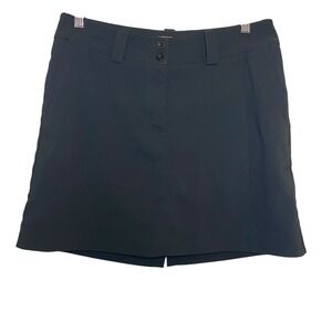 Nike Golf Skort Tour Performance Dri-Fit Athletic Skirt Black Size 6 Golf Tennis
